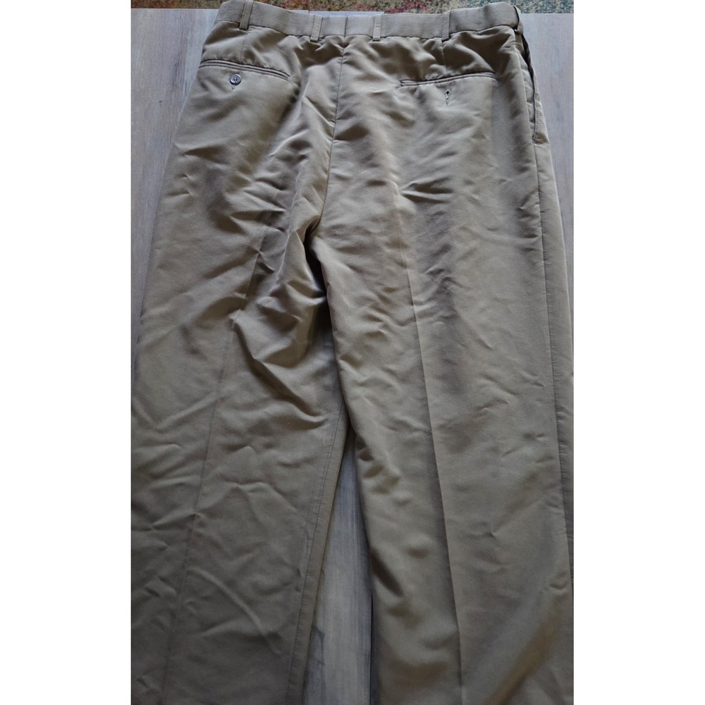 Giorgio De Paoli Venice Brown Tan Dress Pants Work Trousers Mens Size 36x29 - Picture 2 of 5